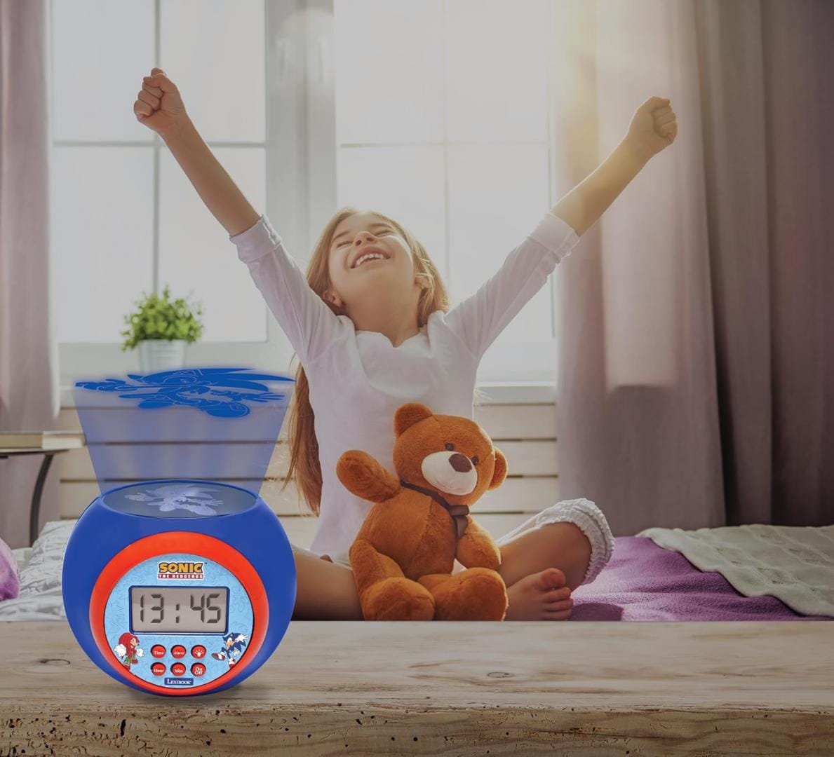 Lexibook Jucării Ceas Desteptator Lexibook RL977SN | Proiector, Sonic, Alarma, Cadou Copii