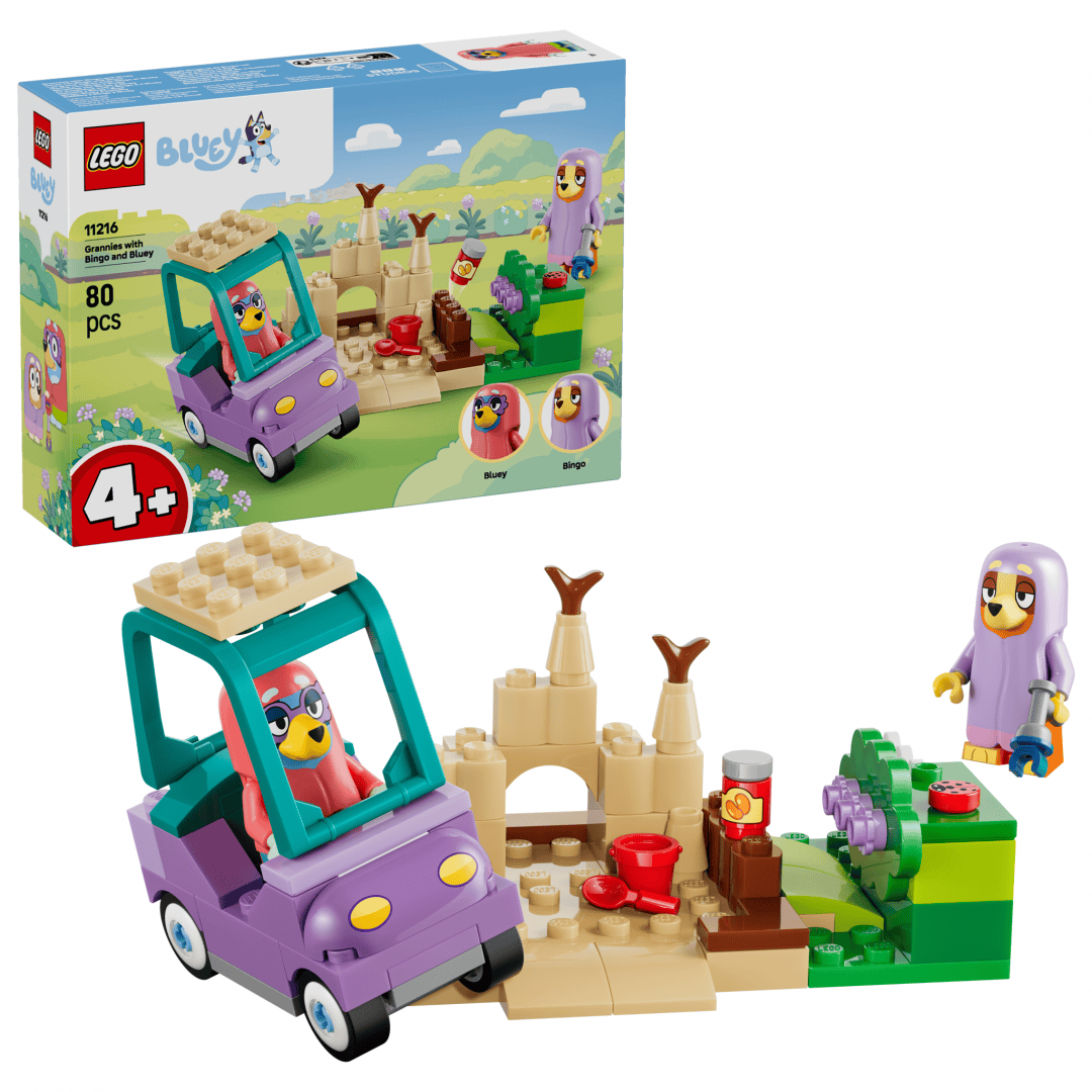 Lego Jucării Set Constructie LEGO Bluey 11216 | Bingo si Blue se Joaca de-a Bunicutele