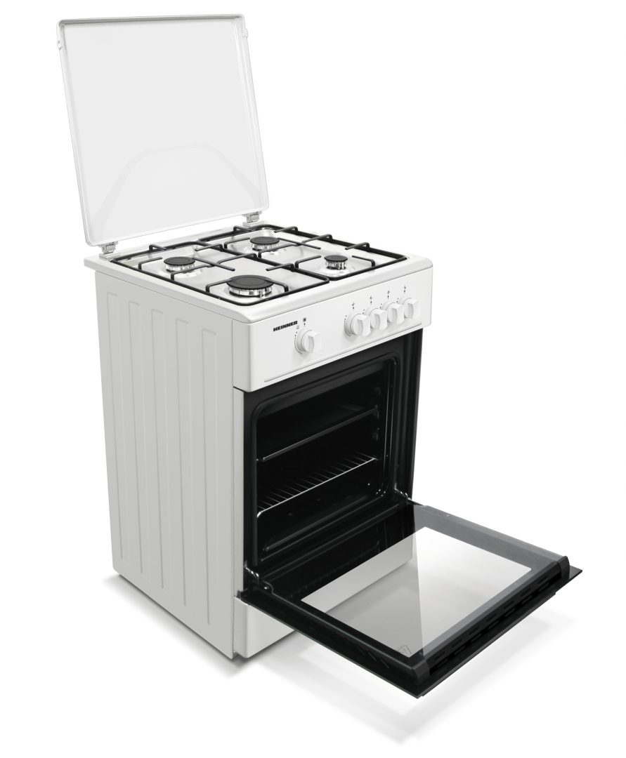 Heinner Aragaz Aragaz Heinner HFSC-K6060WH | 4 Arzatoare, Alb, 60x60x85cm