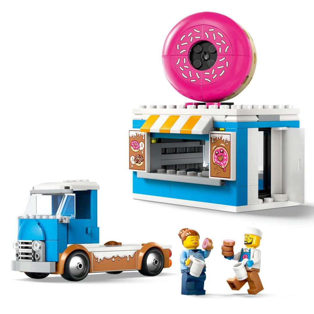 Lego Jucării Set Constructie LEGO City 60452 | Furgoneta de Gogosi, 200 Piese, 6+