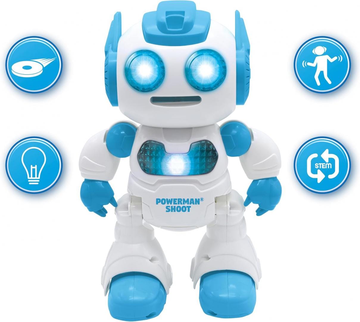 Lexibook Jucării Jucarie Robot Lexibook Powerman Shoot ROB17 | Interactiv, Telecomanda, Dans, Muzica