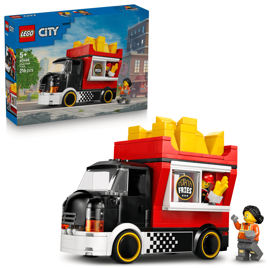 Lego Jucării Set Constructie LEGO City 60488 | Furgoneta de Cartofi Prajiti, 241 Piese, 6+