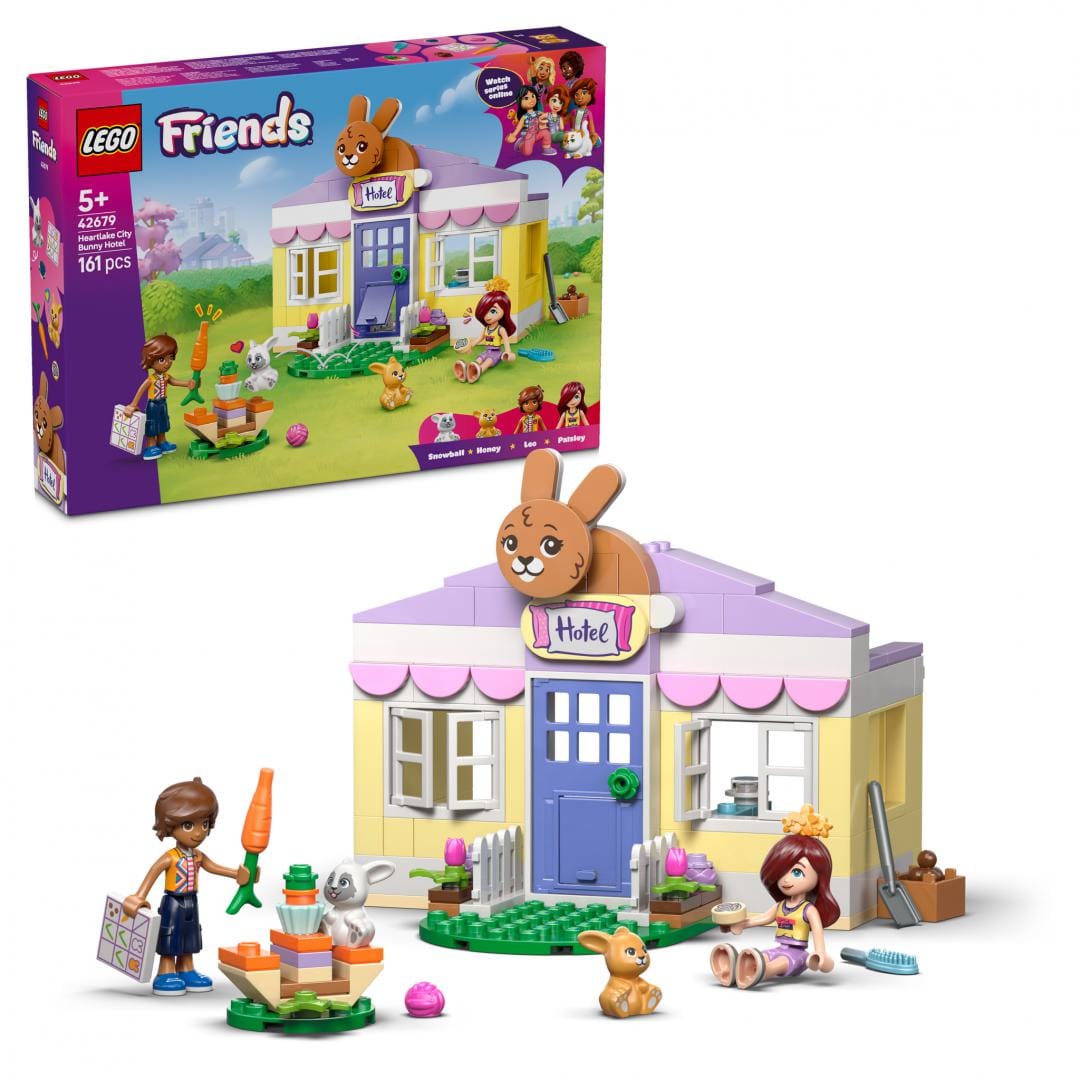 Lego Jucării Set Constructie LEGO Friends 42679 | Hotel Iepurasi, Heartlake City, Cadou