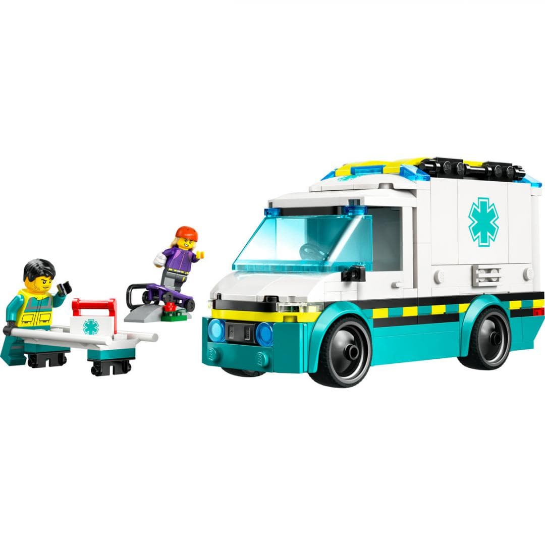 Lego Jucării Set Constructie LEGO City 60451 | Ambulanta de Urgente, 6+, Cadou