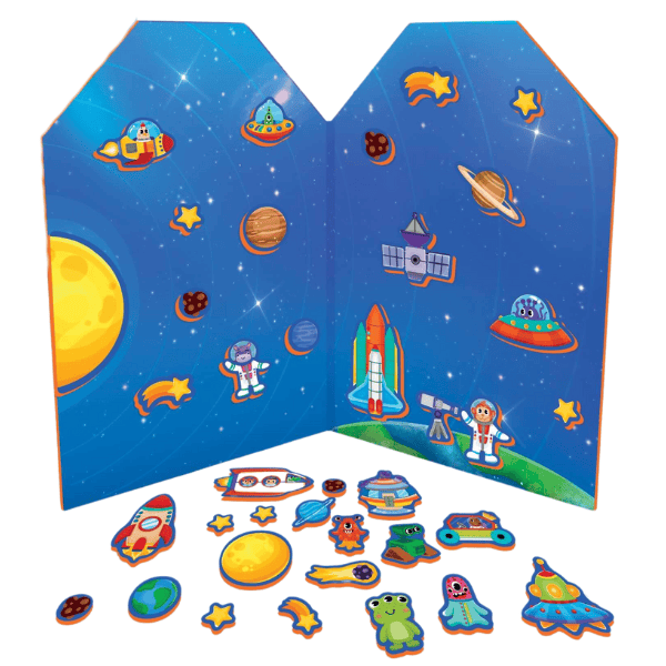 Puedo Toys Jucării Jucarie Puedo Toys PUEDOK1937 | Set Magnetic, Spuma EVA, Spatiul Cosmic