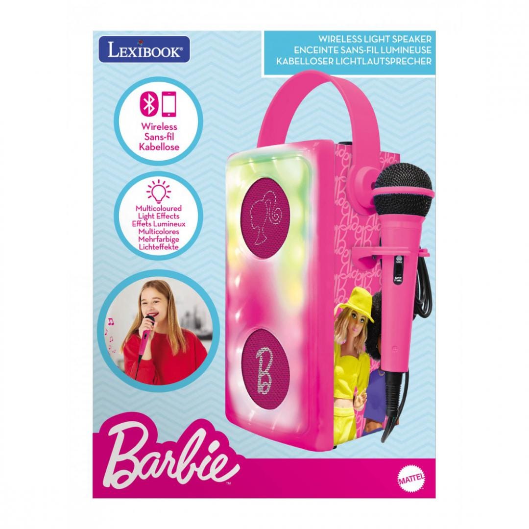 Lexibook Jucării Boxa Lexibook BTP185BBZ | Barbie, Lumini Disco, Microfon, Bluetooth