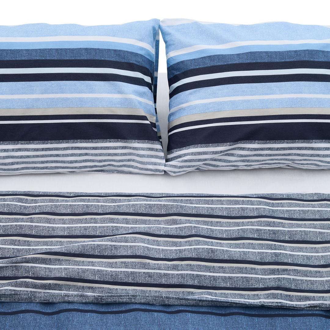 Heinner Lenjerie de pat Lenjerie De Pat Heinner HR-4BED-132-AZUL | Dubla, 100% Bumbac, 4 Piese, Azul