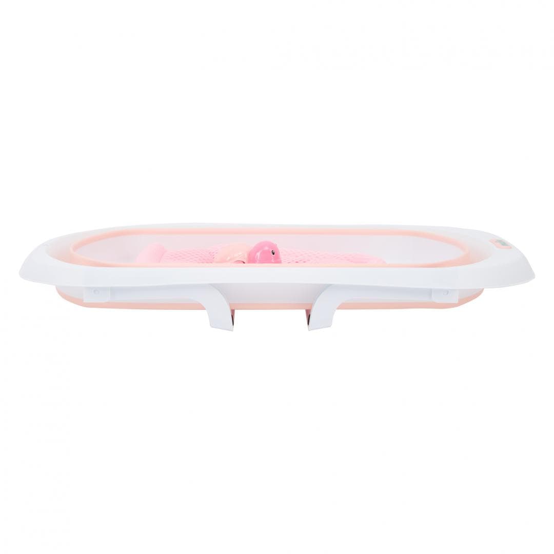 U-Grow Îngrijire bebe Cadita Pliabila U-grow UGCRT-61PK | cu Reductor Detasabil, Termometru, Roz
