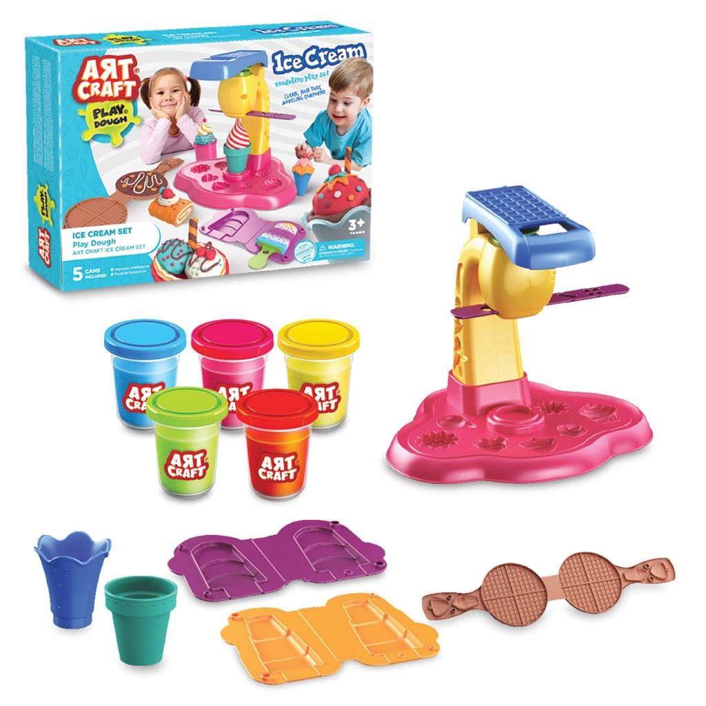 Dede Jucării Pasta Modelatoare Dede DEDE3489 | 280g, Tema Inghetata, Multicolor