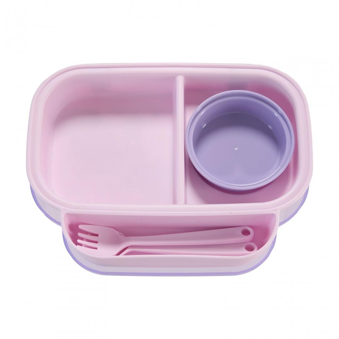 U-Grow Alimentație bebe Farfurie Compartimentata U-Grow A-1420PP | Cu Capac, Lingurita, Furculita, Mov