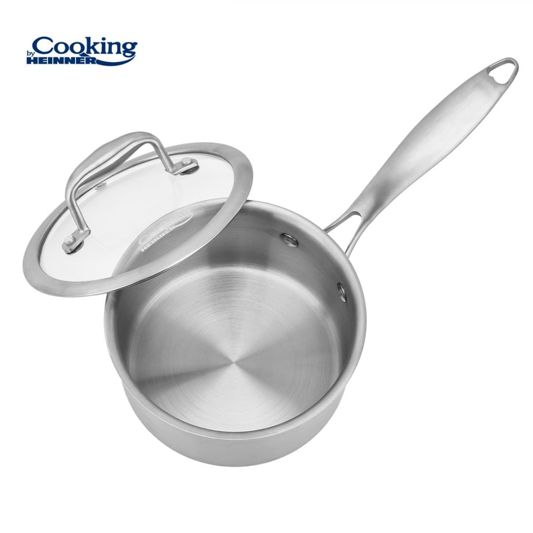 Heinner Caserola Caserola Inox Heinner HR-MRK-3A16 | 1.6L, 16cm, Capac Sticla