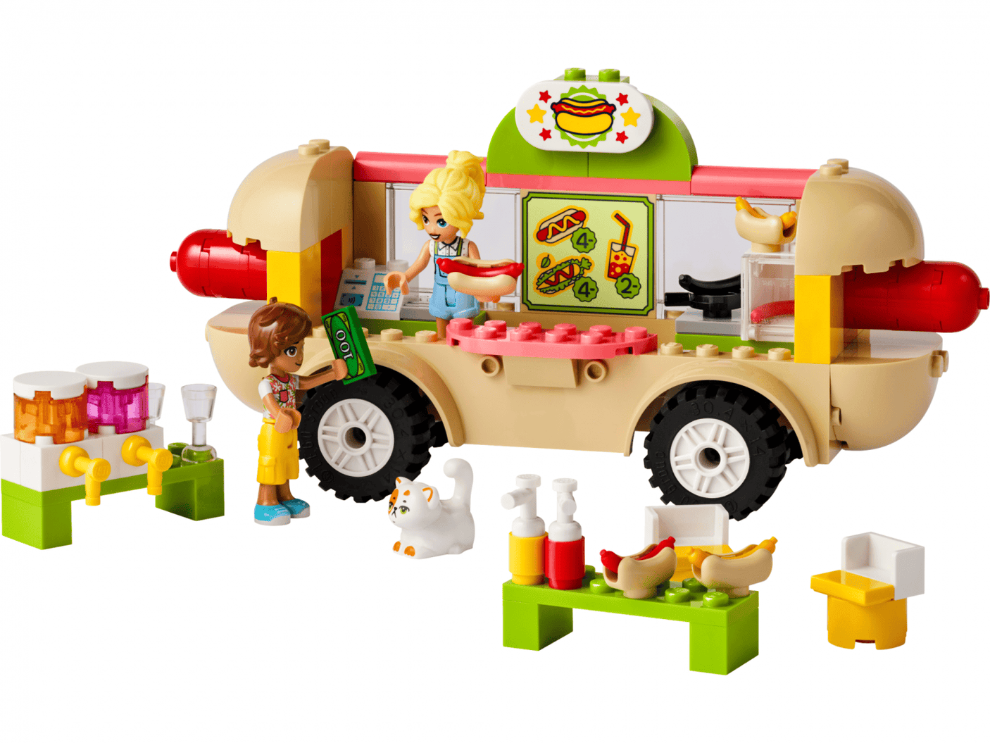 Lego Jucării Set Constructie LEGO 42633 | Toneta cu Hotdogi, Cadou Copii