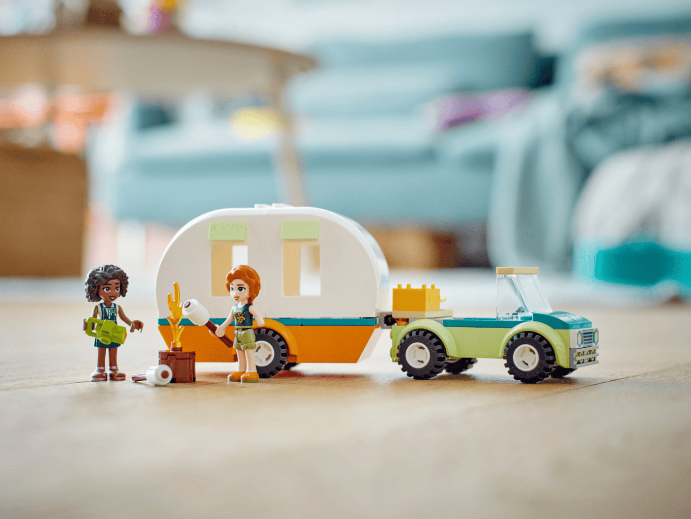 Lego Jucării Set Constructie LEGO Friends 41726 | Vacanta cu Rulota, Camping, Cadou