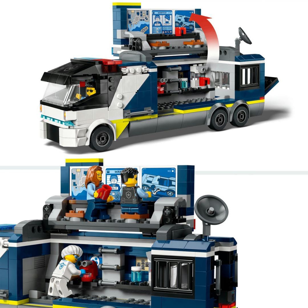 Lego Jucării Set Constructie LEGO City 60418 | Laborator Mobil Criminalistica, 370 Piese, 6+