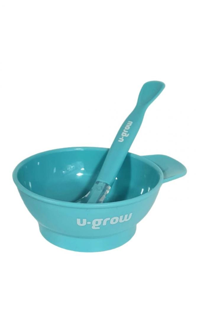 U-Grow Alimentație bebe Bol Bebe U-Grow UG-BFGB002 | Cu Capac si Lingurita, Silicon