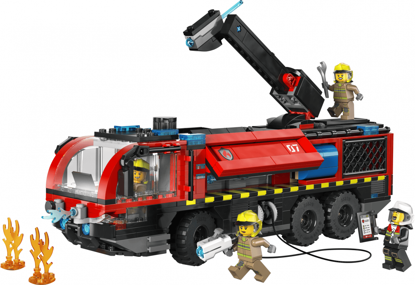 Lego Jucării Set Constructie LEGO City 60499 | Autospeciala Pompieri Aeroport, 261 Piese, 6+