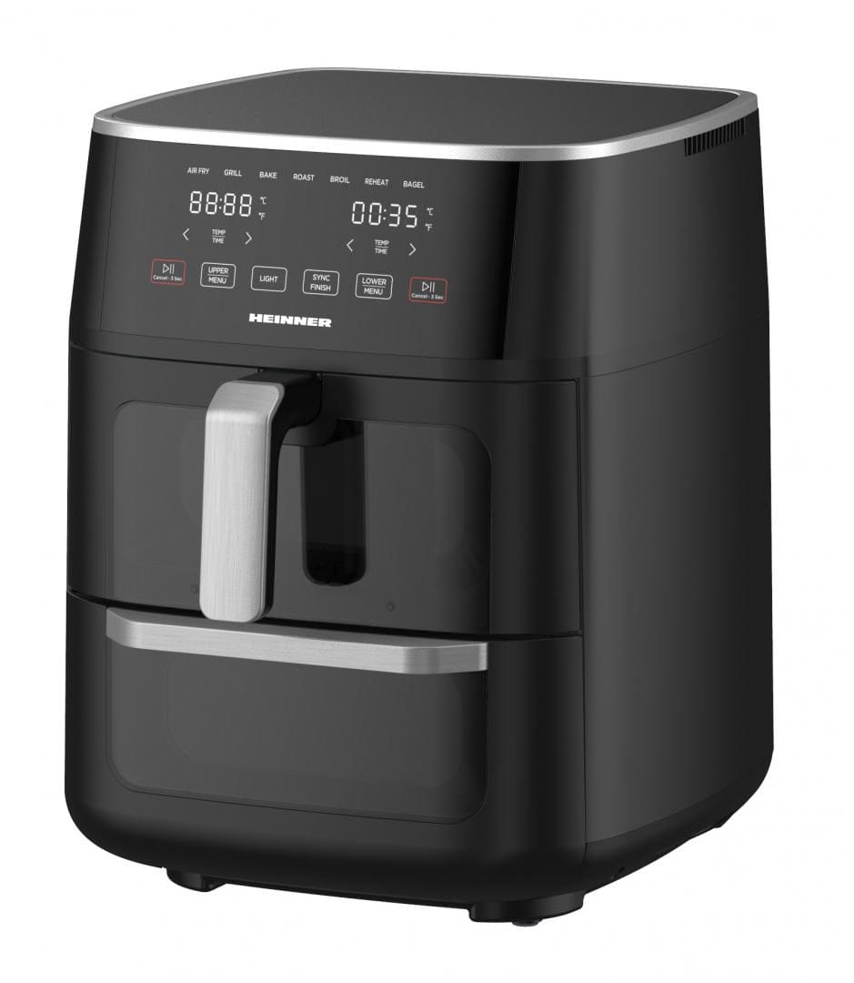 Heinner Air Fryer Air Fryer Heinner HAFO-M11BK1700 | 11L, 1700W, Dubla, Negru