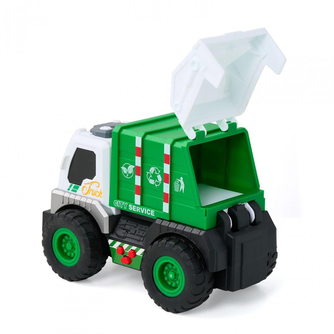 MomKi Jucării Jucarie MomKi MOMKI1189-19 | Camion Salubritate, Lumini, Sunete, Detalii Mobile