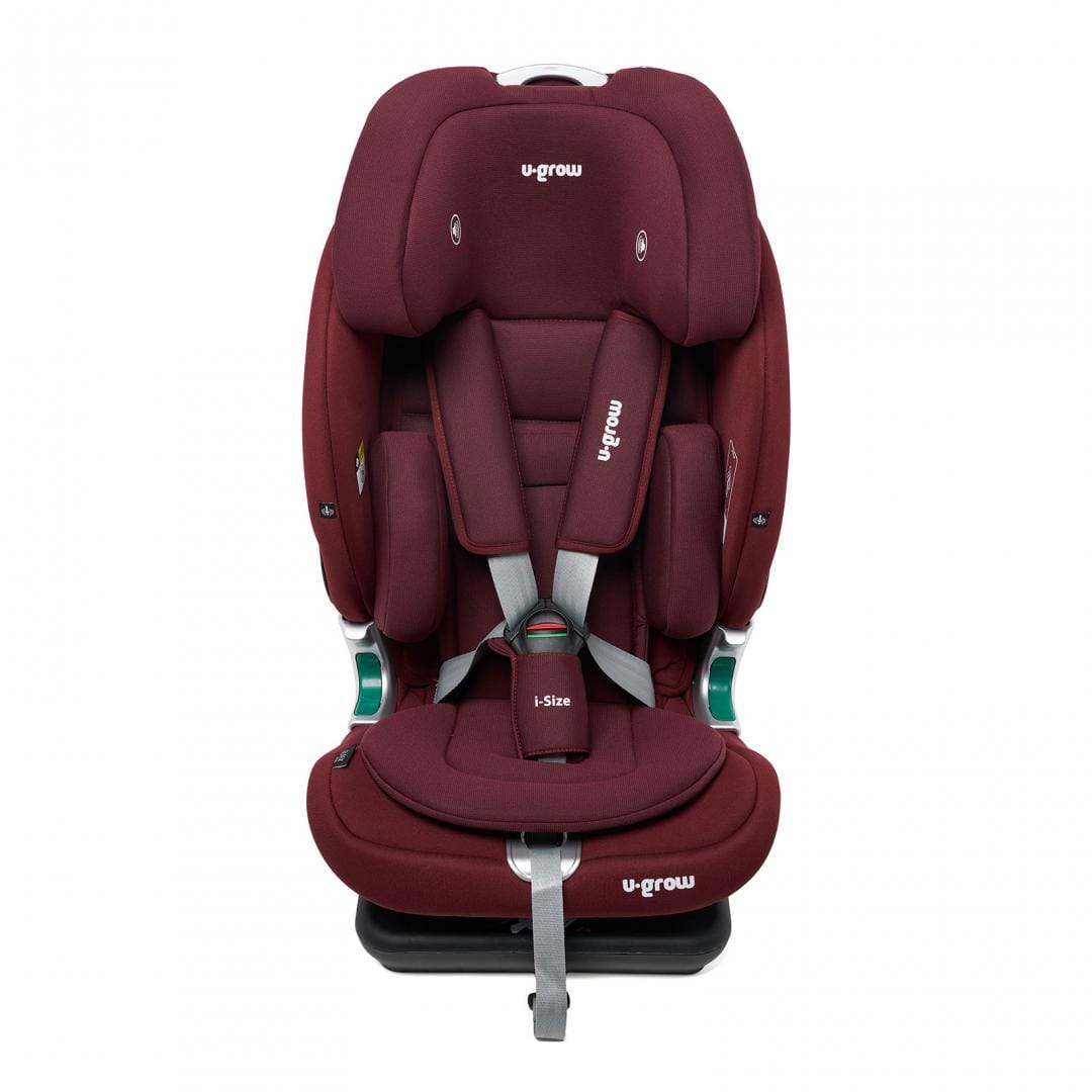 U-Grow Puericultură Scaun Auto U-Grow Goldfix Plus UG-VTN40RD | I-Size, Isofix, 76-150cm, Boxa Bluetooth, Rosu