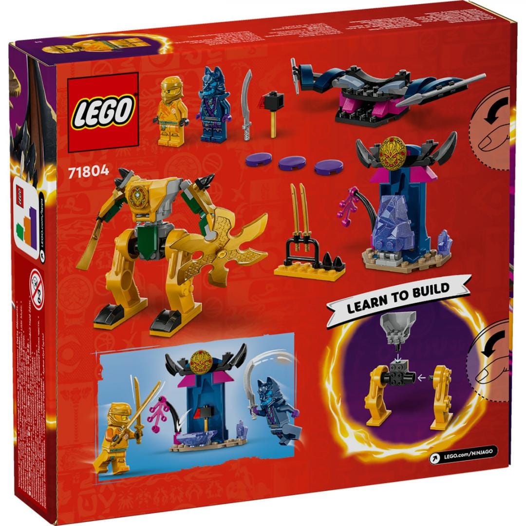 Lego Jucării Set Constructie LEGO Ninjago 71804 | Robotul Lui Arin, 312 Piese, 6+
