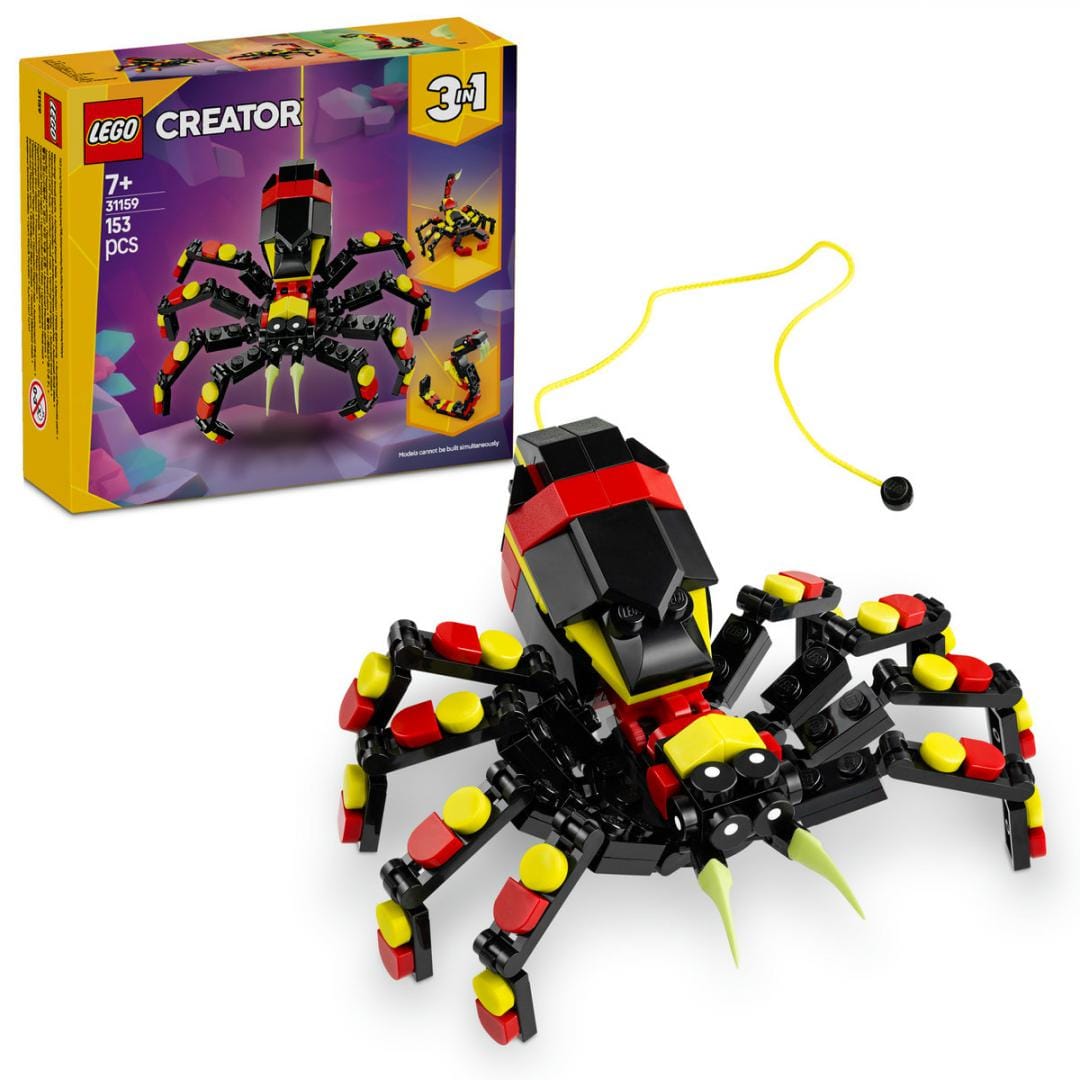 Lego Jucării Set Constructie LEGO Creator 3-in-1 31159 | Animale Salbatice, Paianjen, Cadou