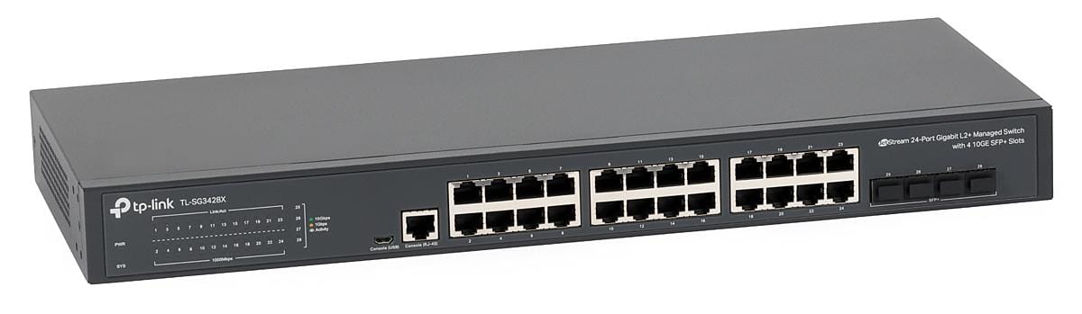 TP-Link Switch Switch Managed TP-Link TL-SG3428X | 24x Gigabit, 4x 10GE SFP+, L2+, Rack 1U