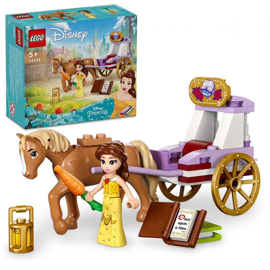 Lego Jucării Set Constructie LEGO Disney 43233 | Caleasca Lui Belle, 91 Piese, Cadou