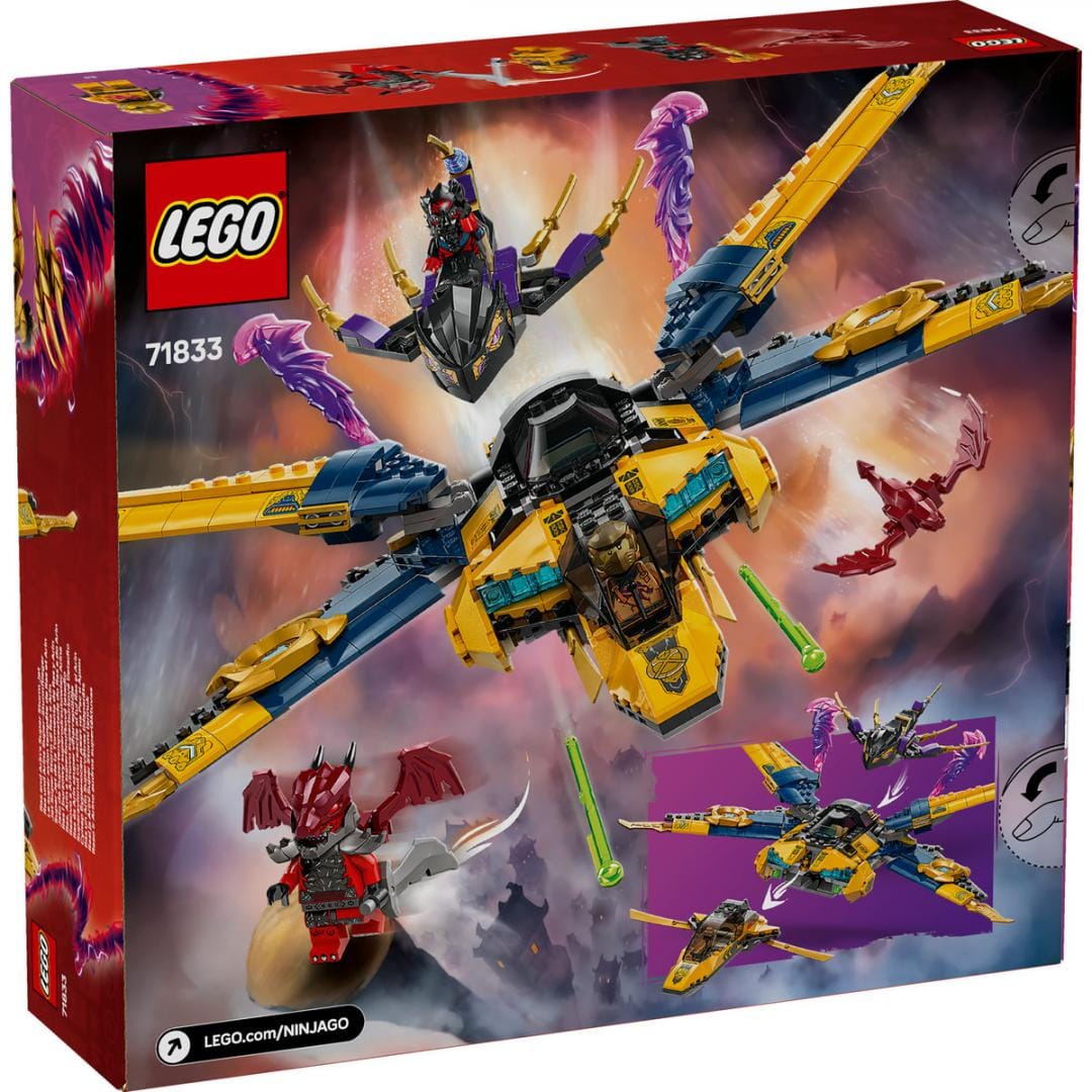 Lego Jucării Set Constructie LEGO 71833 | Superavionul cu Reactie Ras si Arin, Cadou