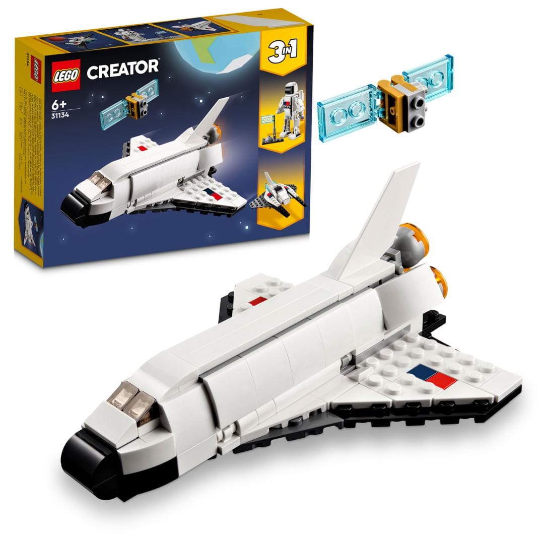 Lego Jucării Set Constructie LEGO Creator 3-in-1 31134 | Naveta Spatiala, 3 Modele, Cadou