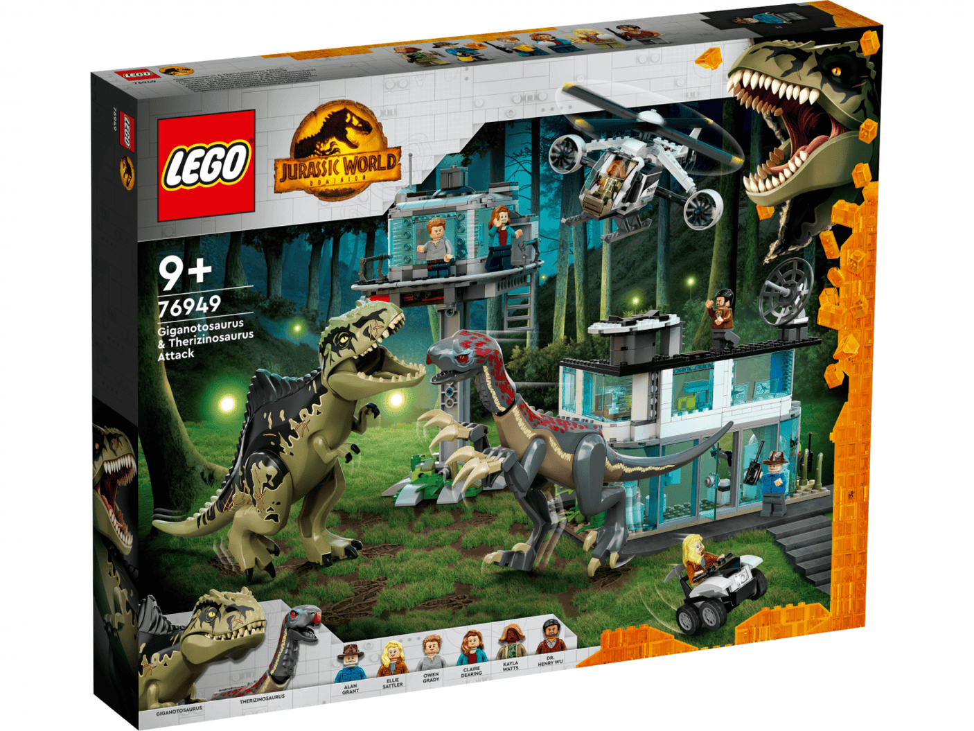 Lego Jucării Set Constructie LEGO Jurassic World 76949 | Atac Giganotozaur si Therizinosaur, 810 Piese, 8+