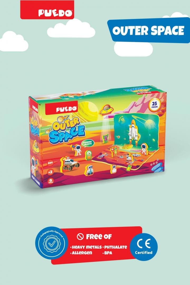 Puedo Toys Jucării Puzzle Puedo Toys PUEDOK1927 | Spuma EVA, Spatiul Cosmic, 25 Piese