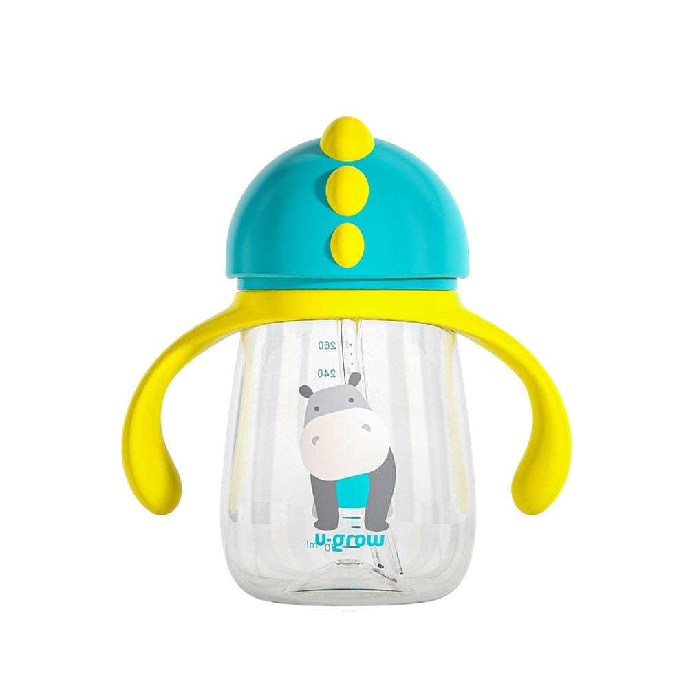 U-Grow Alimentație bebe Cana Bebe U-Grow UG-3IN1-BL | 260ml, Tritan, 3 Accesorii, Tetina, Cioc, Pai, Albastru