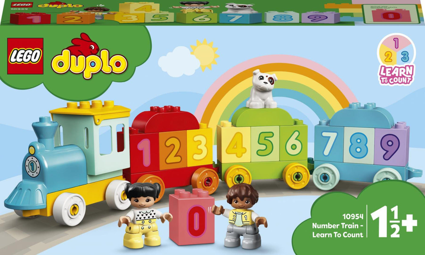 Lego Jucării Set Constructie LEGO Duplo 10954 | Trenul cu Numere, 23 Piese, 1.5+