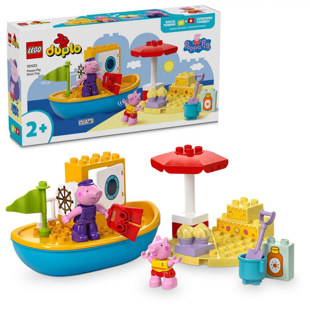 Lego Jucării Set Constructie LEGO Duplo 10432 | Excursia cu Barca a Peppei, Peppa Pig