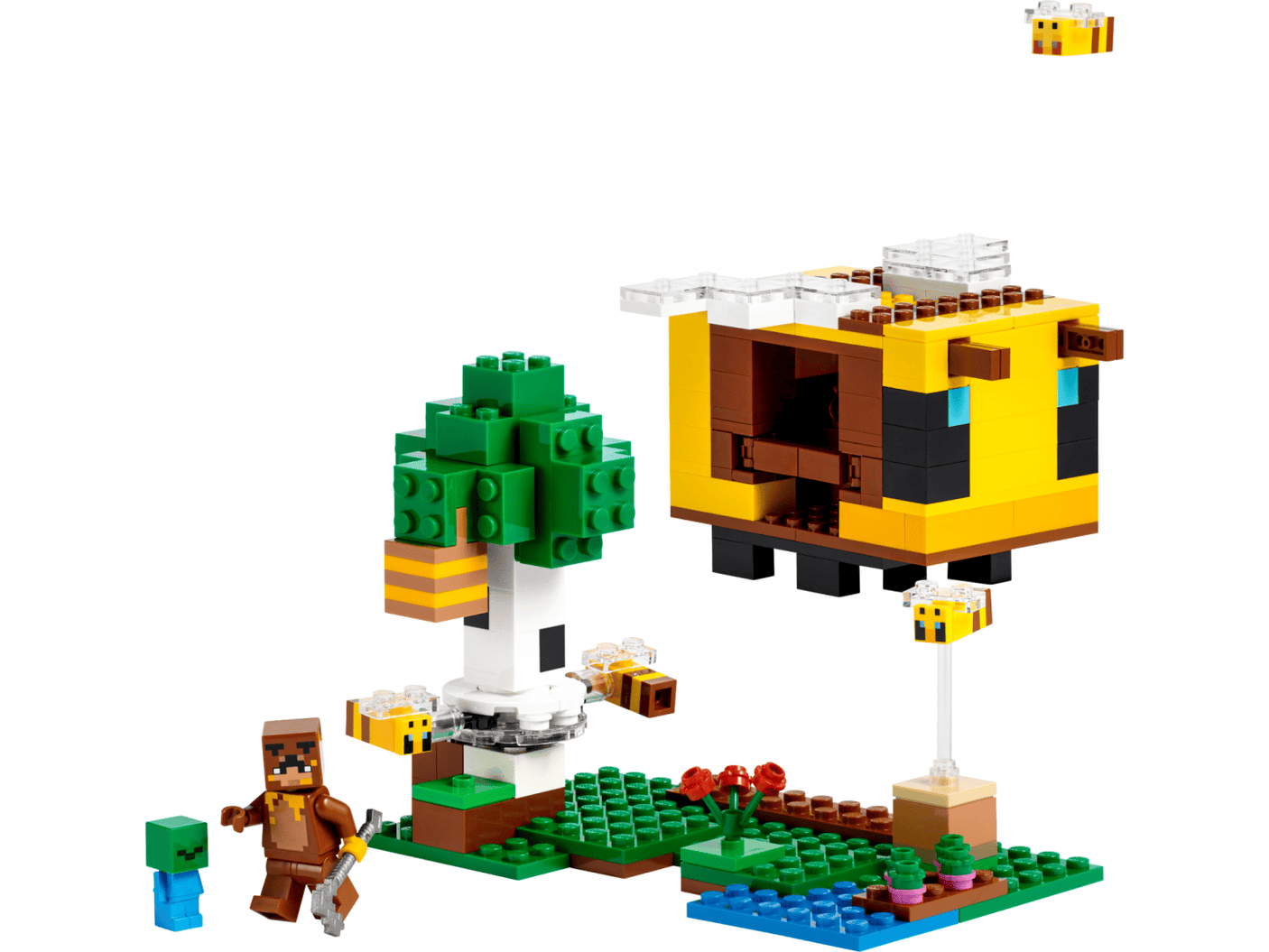 Lego Jucării Set Constructie LEGO Minecraft 21241 | Casuta Albinelor, Cadou Copii