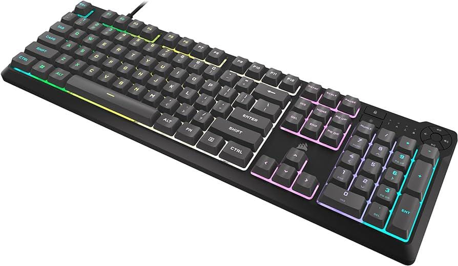 Corsair Tastatura Tastatura Gaming CORSAIR K55 CORE RGB CH-9226D65-NA | USB, Rubber Dome, 1000Hz, Gri