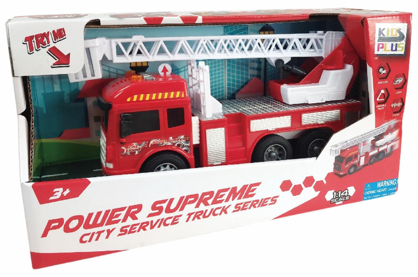 Cevodle Jucării Jucarie Cevodle CEV14516-3002ROSU | Autospeciala, Lumini si Sunete, Scara 1/14, 28.5cm