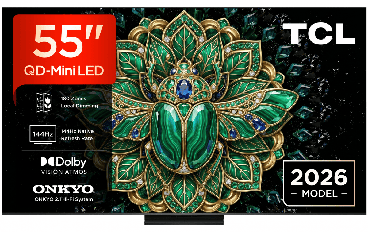 TCL Televizor LED Televizor TCL QD-MiniLED 55MQLED75L | 138cm, Smart Google TV, 4K Ultra HD, 144Hz