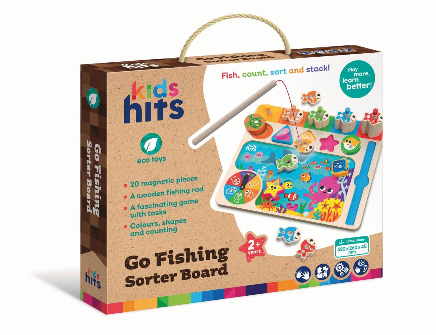 Kids Hits Jucării Jucarie Kids Hits KH20/070 | Placa Sortare, Lemn, Pescuit, Educativa