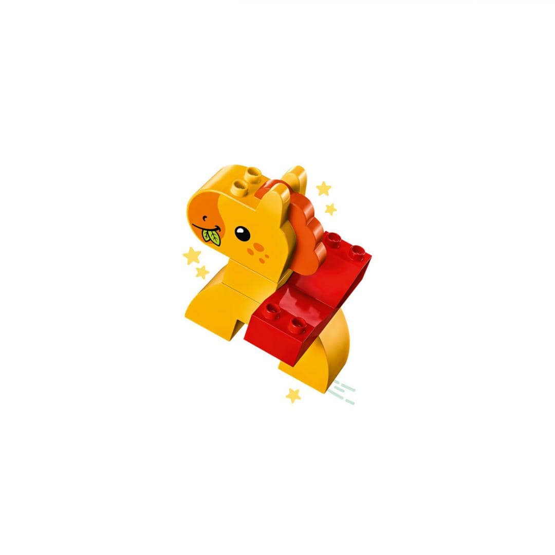Lego Jucării Set Constructie LEGO Duplo 10412 | Tren cu Animale, Educativ, Cadou