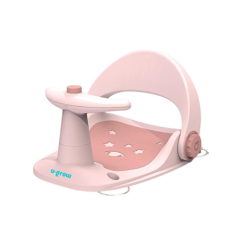 U-Grow Îngrijire bebe Scaun Baie Bebe U-Grow UGSB-0097-PK | Cu Ghidon, Spatar Reglabil, Roz Pal