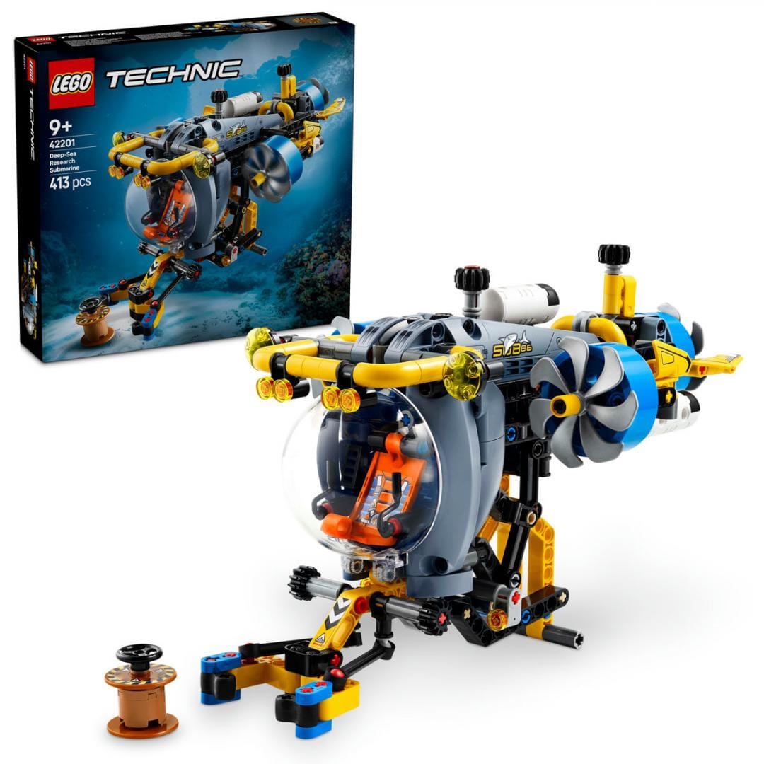 Lego Jucării Set Constructie LEGO Technic 42201 | Submarin de Cercetare, 360 Piese, Cadou