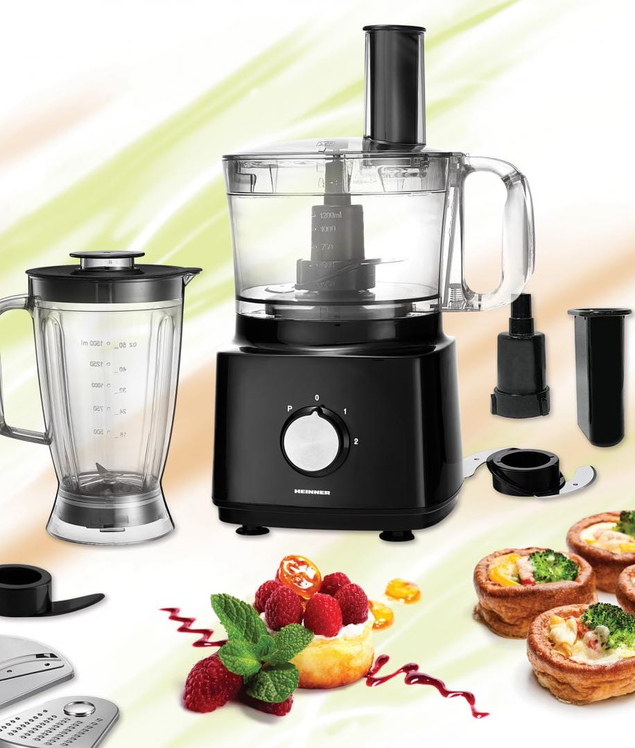 Heinner Robot de bucatarie Robot de Bucatarie Heinner HFP-750BK | 750W, 3.5L, 6 Viteze, Negru