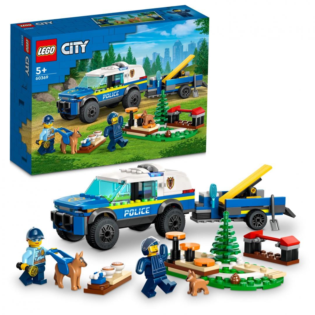 Lego Jucării Set Constructie LEGO City 60369 | Antrenament Canin Politie, 188 Piese, 6+
