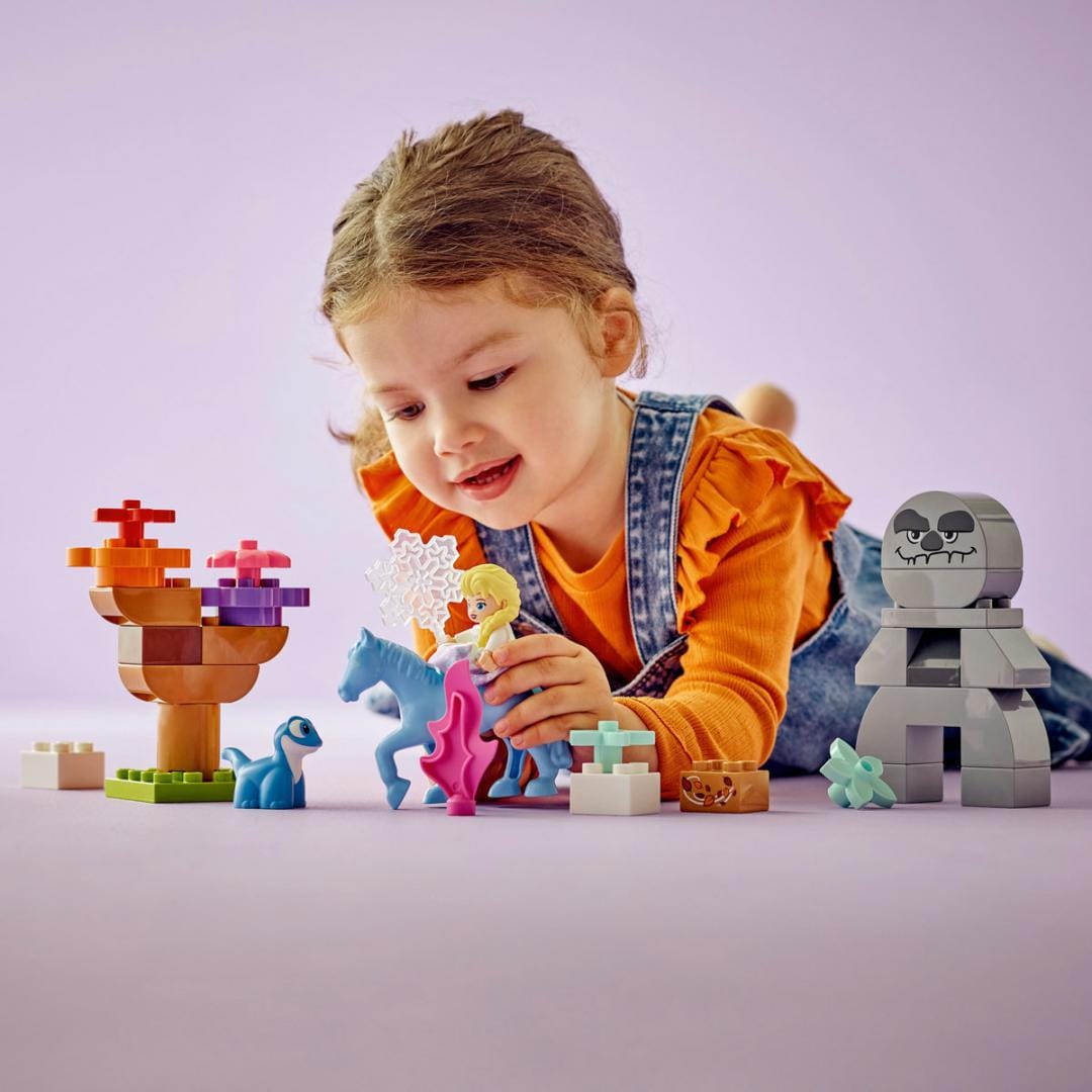 Lego Jucării Set Constructie LEGO Duplo 10418 | Elsa si Bruni, Padurea Fermecata, Frozen