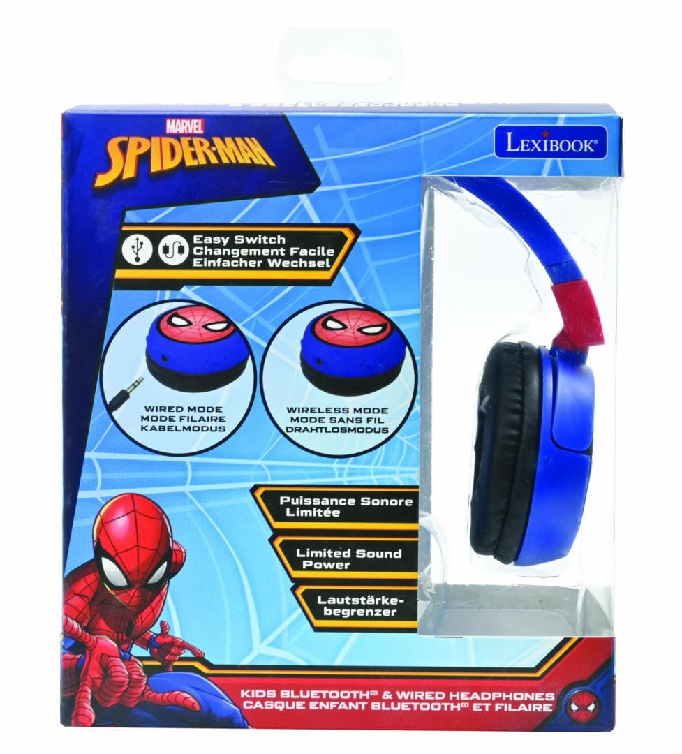 Lexibook Jucării Casti Wireless Lexibook HPBT010SP | Pliabile, Spider-Man, Bluetooth