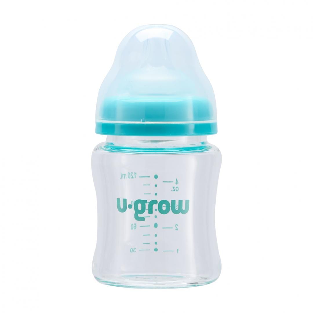 U-Grow Alimentație bebe Biberon Sticla U-Grow UG0-04BS120 | 120ml, 2 Tetine Extra