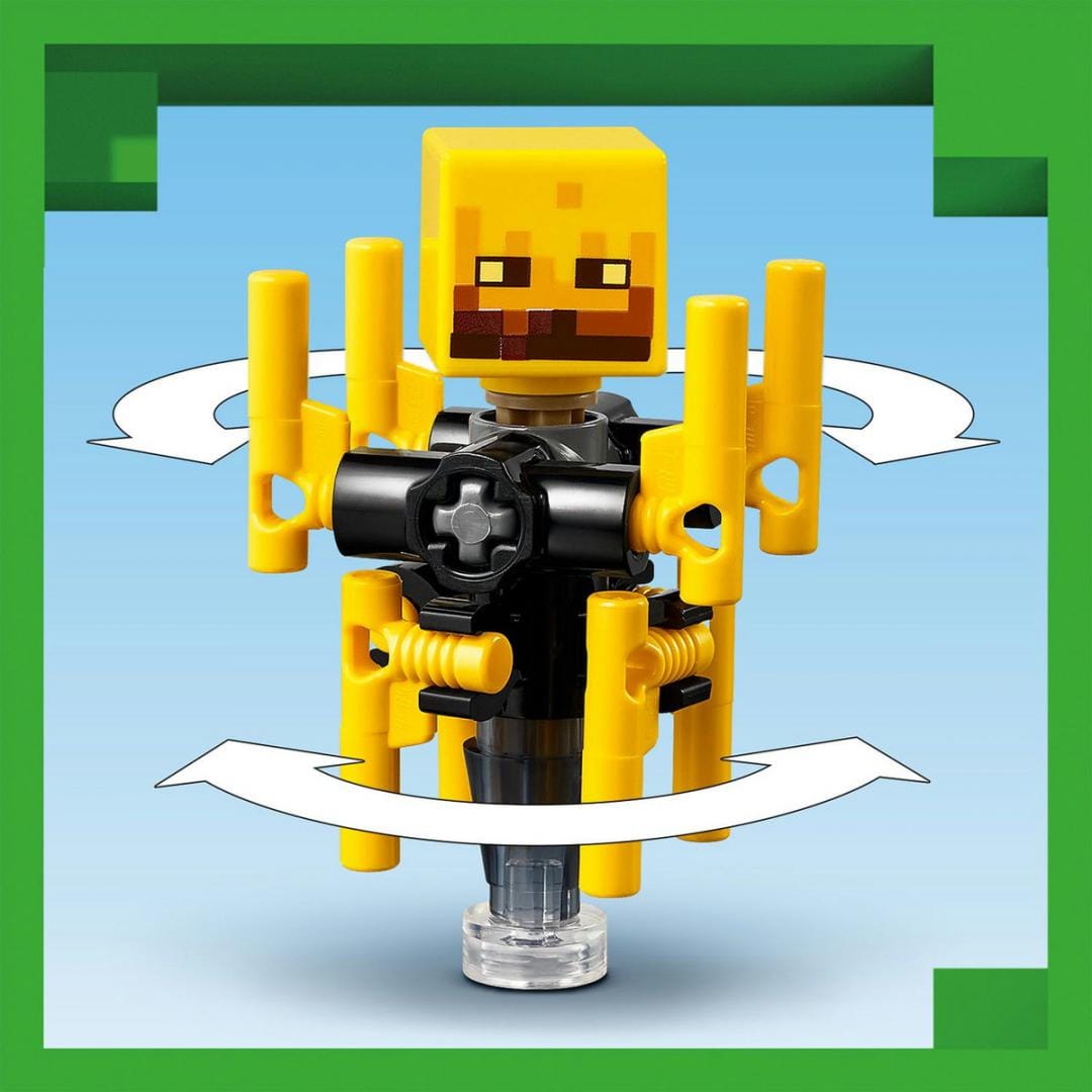 Lego Jucării Set Constructie LEGO Minecraft 21266 | Batalie Deasupra Lavei in Nether, 291 Piese, 8+