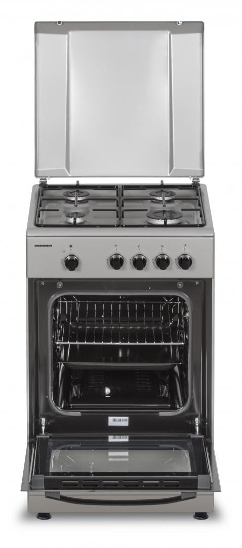 Heinner Aragaz Aragaz Gaz Heinner HFSC-SME50SL | 4 Arzatoare, 50cm, Inox, 49.8x50x85cm