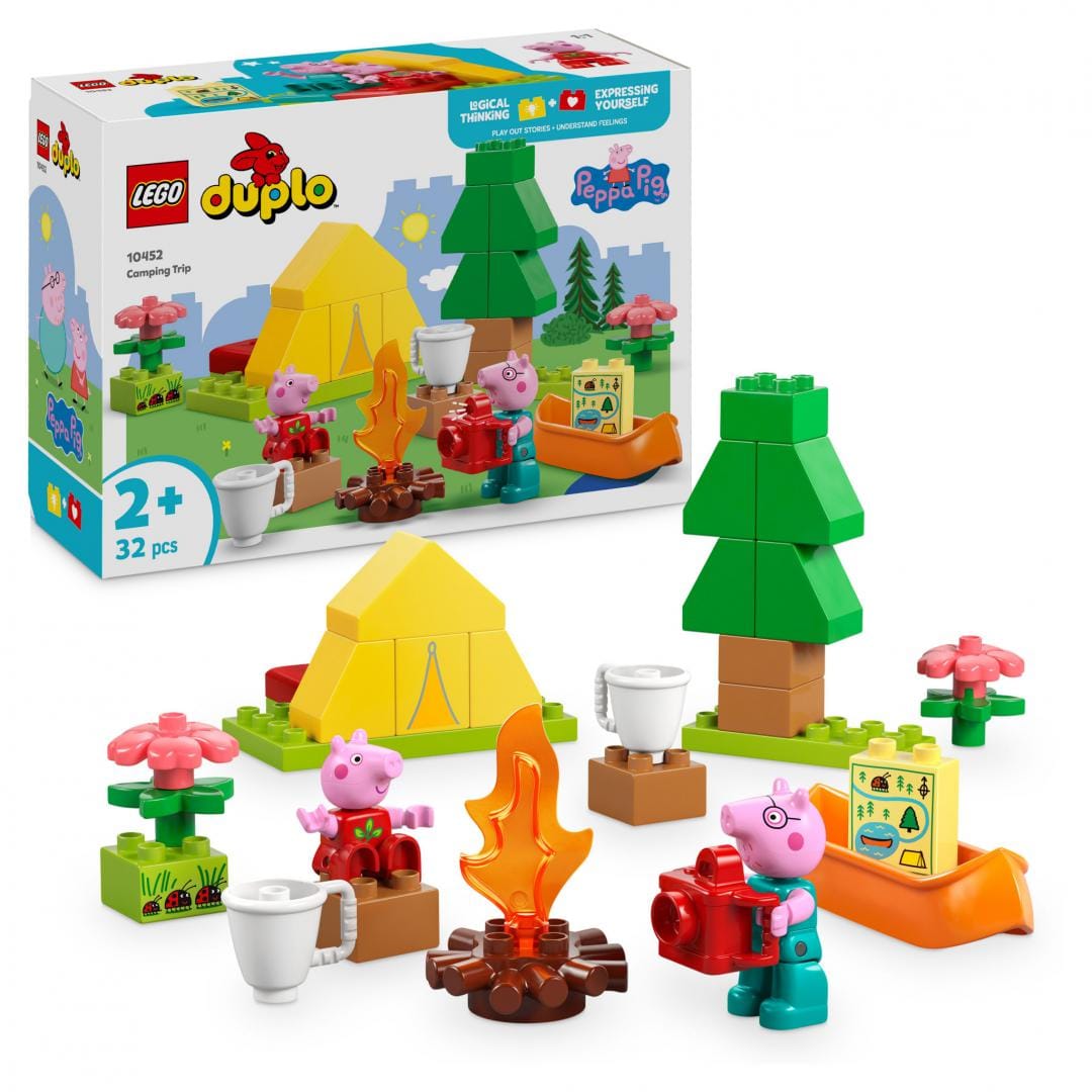 Lego Jucării Set Constructie LEGO 10452 | Excursie cu Cortul, Duplo, Camping, Cadou